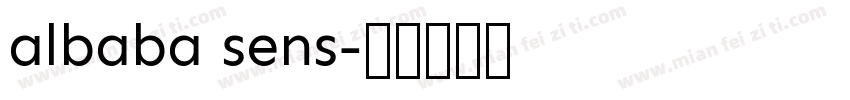 albaba sens字体转换